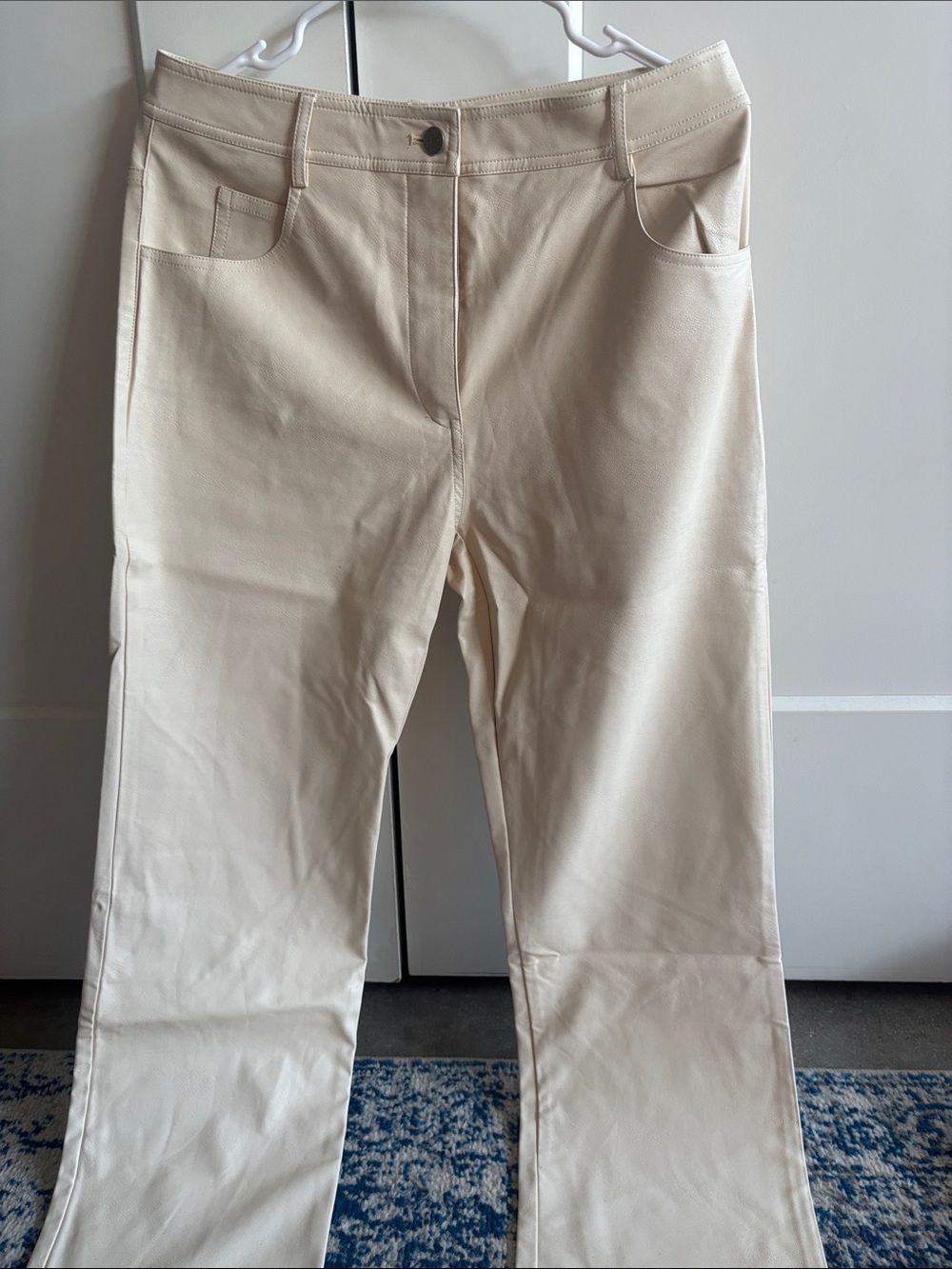 Miaou Junior Pants Cream Leather White